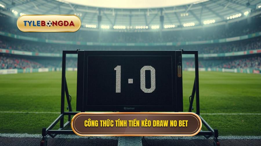 Cách tính tiền trong Kèo hòa hoàn tiền (Draw no bet)
